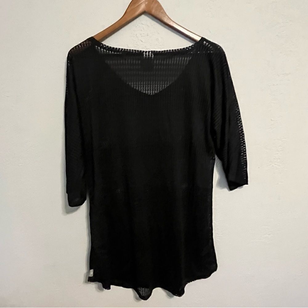 O'Neill Black Mesh Swimsuit Coverup Dress - Picture 6 of 6